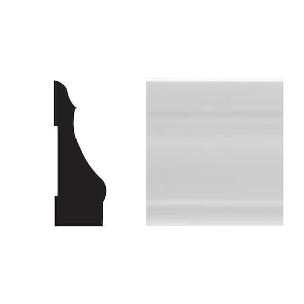 Royal Mouldings 5445 9/16 in. x 2-1/4 in. x 7 ft. PVC Composite White Colonial Casing Molding
