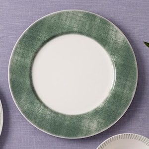 Green Hammock 12.5 in. (Green) Porcelain Round Platter