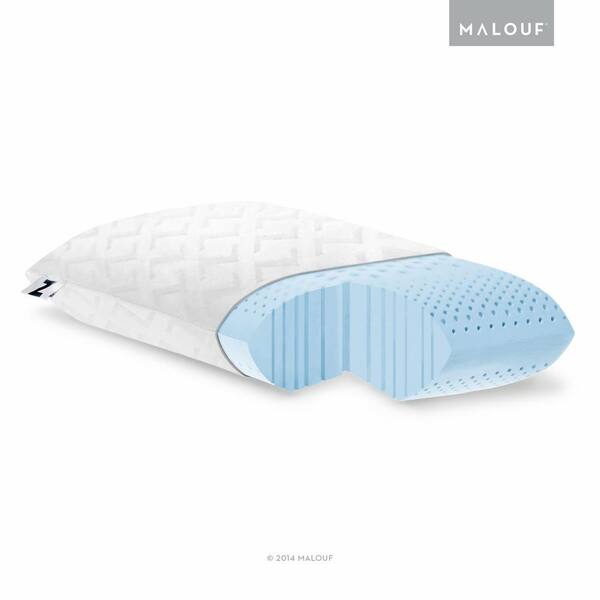 Malouf Z Cooling Gel Memory Foam King Pillow ZZKKHPZG - The Home Depot