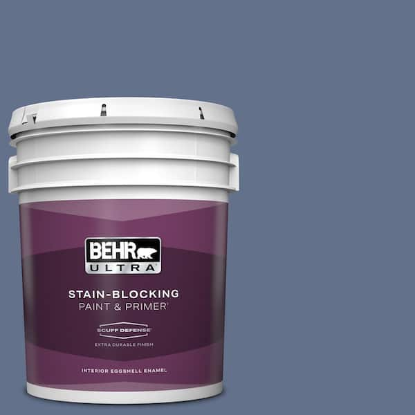 BEHR ULTRA 5 gal. #600F-6 Atlantic Blue Extra Durable Eggshell Enamel Interior Paint & Primer