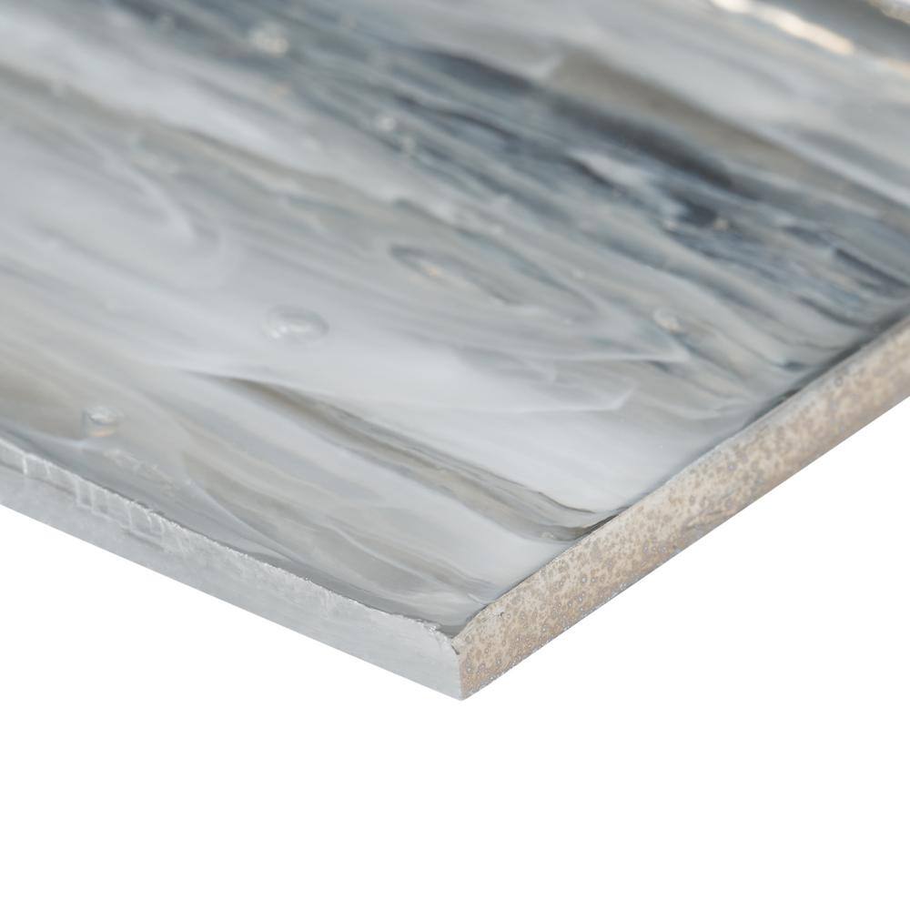 Apollo Brick Polished Silver Glass Subway Wall Tile