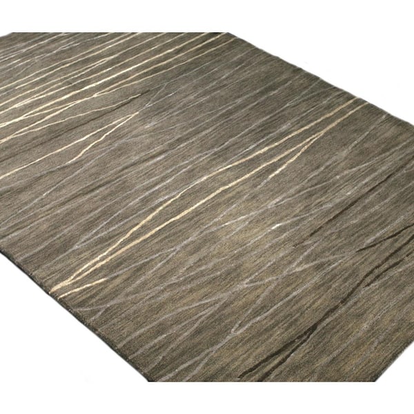 Greenwich Taupe 6 ft. x 9 ft. (5 ft. 6 in. x 8 ft. 6 in.) Abstract Contemporary Area Rug