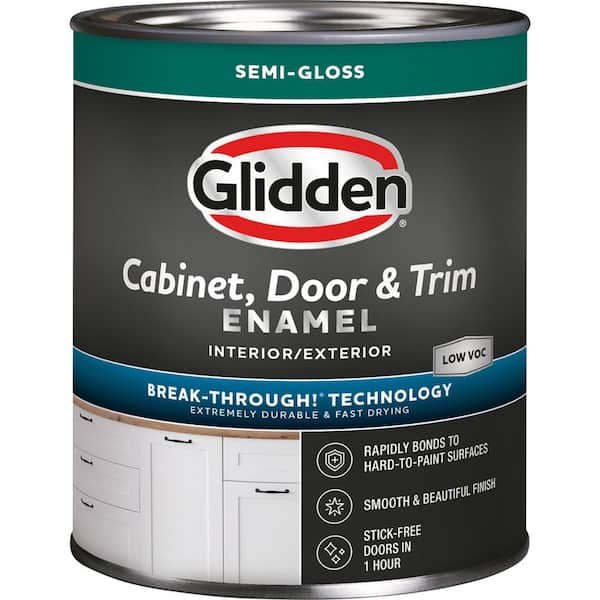 1 qt. White Semi-Gloss Cabinet, Door and Trim Interior/Exterior Paint