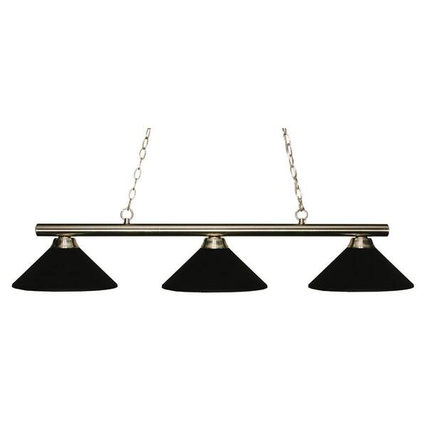 Sharp Shooter 3 Light Brushed Nickel With Metal Matte Black Shade sharp-shooter-3-light-brushed-nickel-with-metal-matte-black-shade