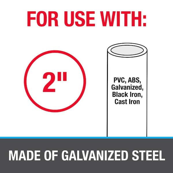 2 in. Galvanized DWV Pipe Hanger