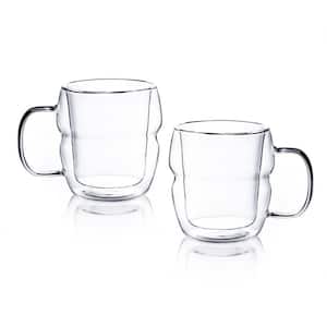 15.2 fl. oz. Clear Glass Mugs (Set of 2)