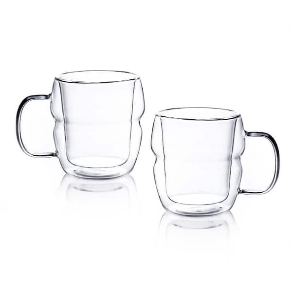 Espresso Cups Set Of 2 2 Oz Espresso Shot Glass Espresso Mugs Doubled Clear  Insu