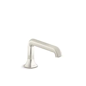 Occasion Deck-Mount Bath Spout with Straight Design in Vibrant Polished Nickel