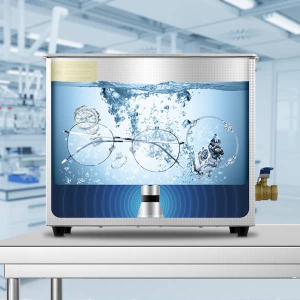 Ultrasonic Machine with Digital Timer and Heater Professional Jewelry Machine Heated Cleaning Machine for Glasses(6L)