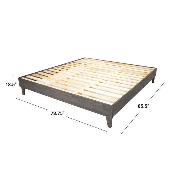 Wooden Platform Bed Frame, Cal King Headboard Dimensions Diy