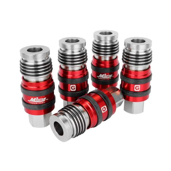 2-In-ONE 1/2 in. FNPT Universal Safety Exhaust Coupler (Box of 5)