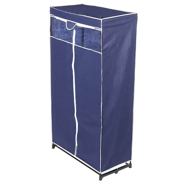 Mind Reader Blue Hanging Closet Organizer (9.25-in x 36.81-in x