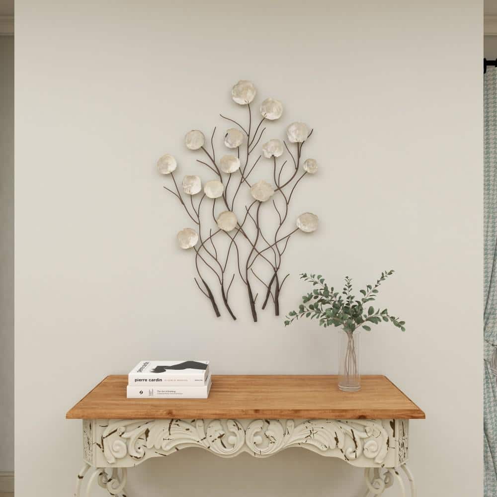 Nautical Metal Capiz Three-Dimensional Wall Sculpture