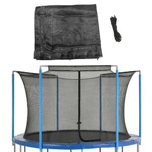 Machrus Trampoline Replacement Enclosure Safety Net for 15 ft. Round Frames Using 3 Arches with Sleeves on Top Net Only