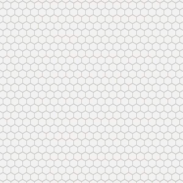 Merola Tile - Metro 1 in. Hex Matte White 10-1/4 in. x 11-7/8 in. Porcelain Mosaic Tile (8.6 sq. ft. /Case)
