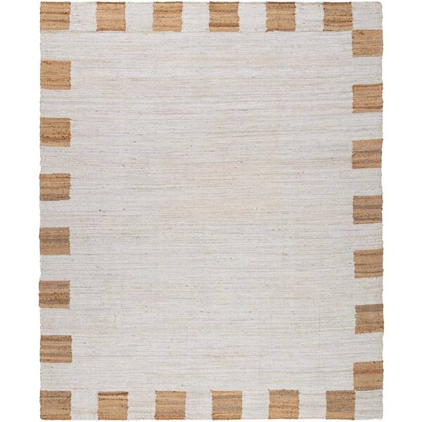 Diane Beige/Medium Brown 8 ft. x 10 ft. Cottage Indoor Area Rug
