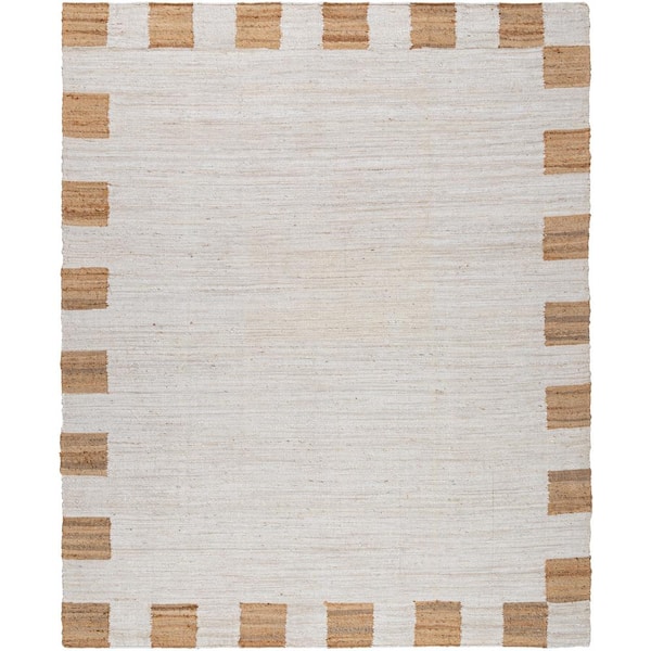 Livabliss Diane Beige/Medium Brown 9 ft. x 12 ft. Cottage Indoor Area Rug