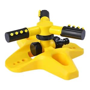 Garden Watering Sprinkler Lawn Device, Automatic Tool to Rotate, Yellow