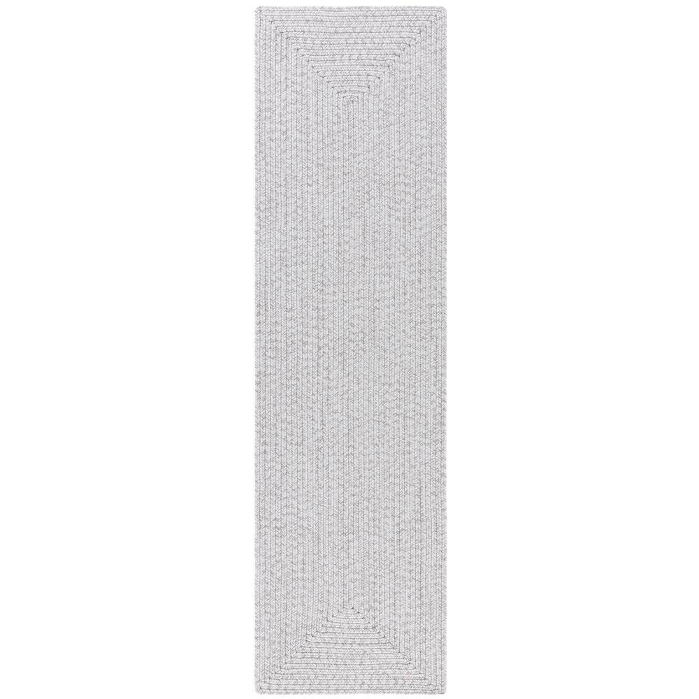 Braided Silver Gray 2 ft. x 14 ft. Solid Color Gradient Runner Rug price history on PriceWatchPro