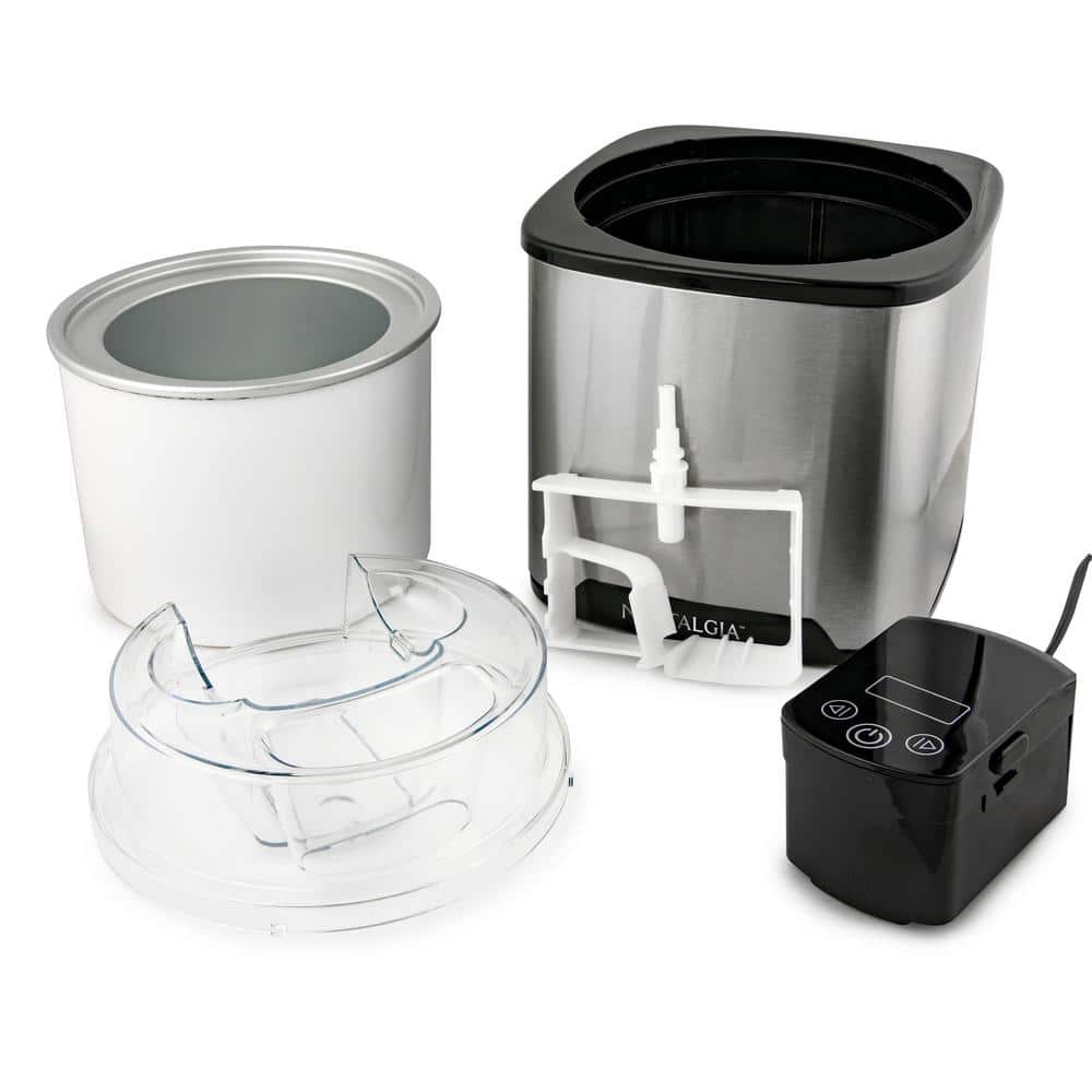 Nostalgia 2-Quart Stainless Steel Digital Ice Cream Maker