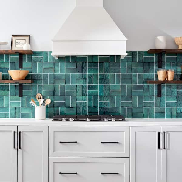 Green Subway Tile Kitchen Backsplash – Things In The Kitchen