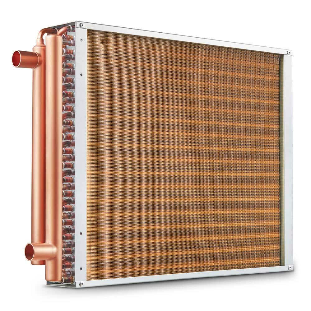 Heat Exchanger Water to Air 18 in. x 20 in. with 3-Row 3/8 in. Copper Ports 242-Aluminum Fins Heat Exchanger for Outdoor price history on PriceWatchPro