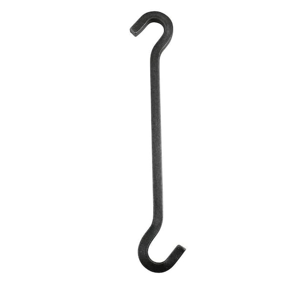Handcrafted 10 in. Extension Hook Hammered Steel