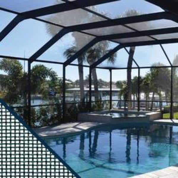 108 in. W. x 100 ft. Charcoal Fiberglass Pool and Patio Screen Roll
