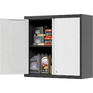 30.3 in. W x 30.3 in. H x11.8 in. D Freestanding Cabinet with Lock, Garage Cabinet with 1 Adjustable Shelf and 2 Doors