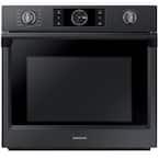 30 in. Single Electric Wall Oven with Steam Cook, Flex Duo and Dual Convection in Fingerprint Resistant Black Stainless