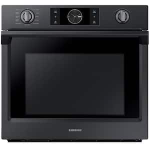 30 in. Single Electric Wall Oven with Steam Cook, Flex Duo and Dual Convection in Fingerprint Resistant Black Stainless