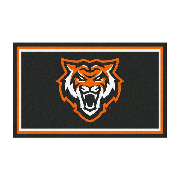 FANMATS Idaho State Bengals Black 4 ft. x 6 ft. Plush Area Rug 33060 ...