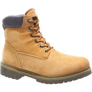 Wolverine Men's Gold Size 9.5(M) Gold Waterproof 6 in. Work Boots ...