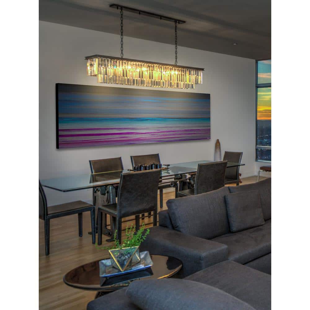 20 in. H x 60 in. W Paralepa by Parvez Taj Printed Brushed Aluminum Wa