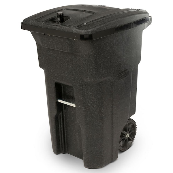 Toter 64 Gal. Black Bear-Tight Wheeled Trash Can 25B64-01BKS - The Home ...