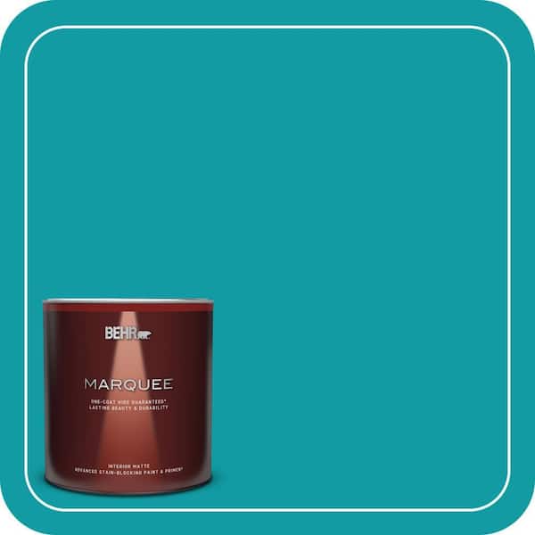 BEHR MARQUEE 1 Qt. #MQ4-20 Island Dream One-Coat Hide Matte Interior Paint & Primer