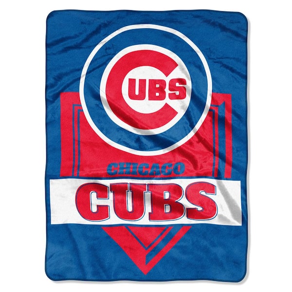 THE NORTHWEST GROUP Home Plate Chicago Cubs Polyester Twin Knitted Blanket