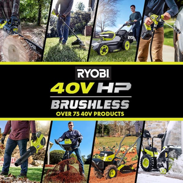 RYOBI 40V Lithium-Ion 4.0 Ah Battery and Charger OP4040A-03 - The Home Depot