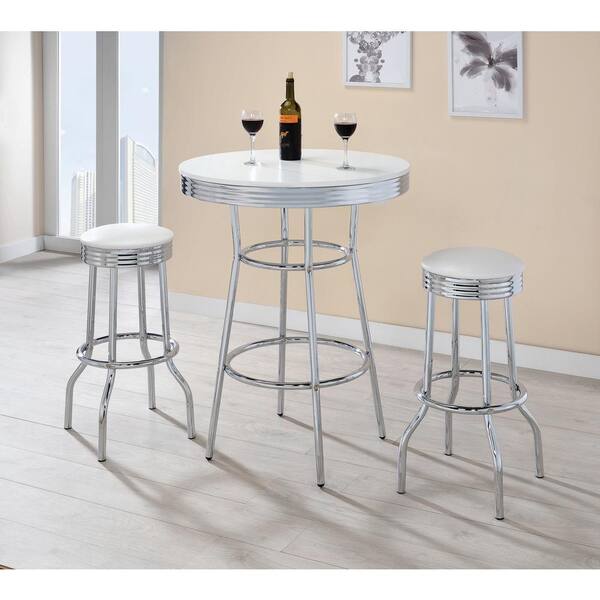 TRINITY 30 Swivel Stool, Assembled, Chrome