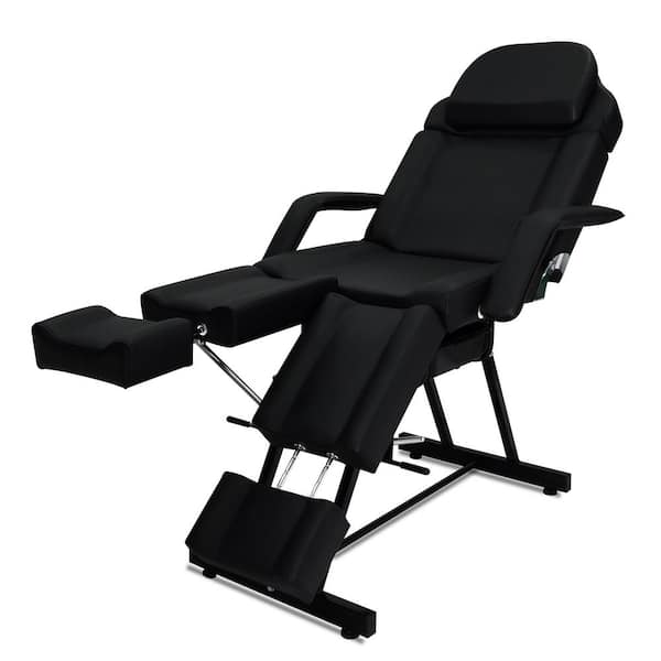 Karl home Black Lash Bed with Split Legs Tattoo Chair Bed for