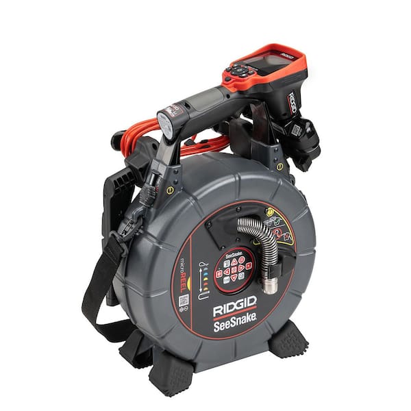 RIDGID SeeSnake MicroReel CA Drain Snake Video Sewer Camera System with CA-350 Inspection Camera for Lines Up To 100 ft.
