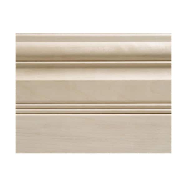 OML30B-4FTWHW .5 in. D X 5.5 in. W X 47.5 in. L Unfinished White Hardwood Baseboard Moulding