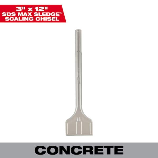 Milwaukee 3 in. x 12 in. SLEDGE SDS-MAX Scaling Chisel