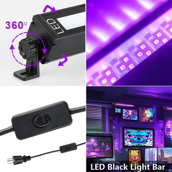 thumbnail image 2 of LED UV Blacklight Bar – Party DJ Club Fluorescent Strip Light, Manual Control 2 of 5