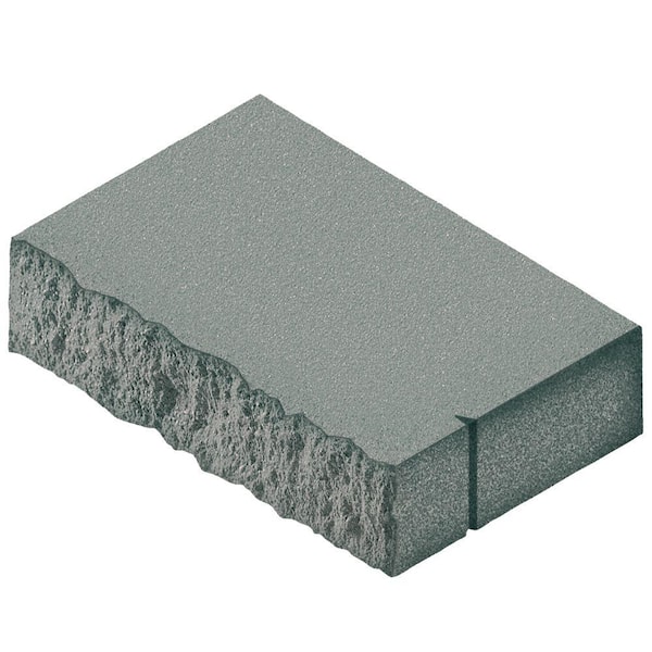 4 in. H x 18 in. W x 13.5 in. D Pewter Concrete Rectangular Retaining Wall Cap (48-Pieces/72 sq. ft. /Pallet)