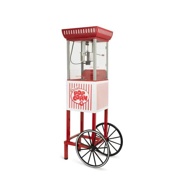 nostalgia popcorn machine cart