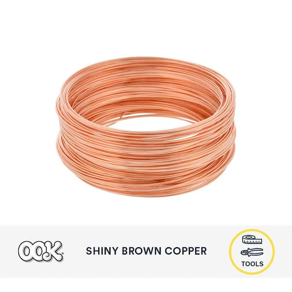 OOK 75 ft. 5 lb. 22-Gauge Copper Hobby Wire 50163 - The Home Depot