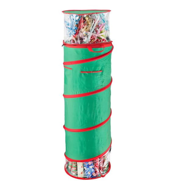 Elf Stor 40 in. Tall Pop Up Gift Wrap Foldable Storage Bag