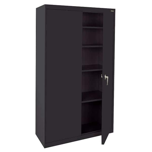 Sandusky Value Line Storage Series ( 36 in. W x 72 in. H x 18 in. D ) Garage Freestanding Cabinet in Black