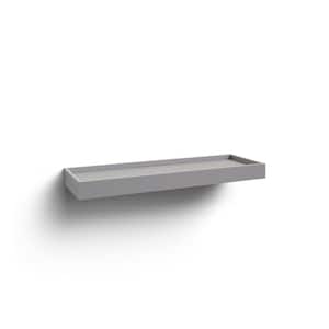 Medium Iridescent Acrylic Floating Shelves With Edge, 7.9x4.5 Rainbow Ledge Shelf  Adhesive & Screw Wall Mounting 